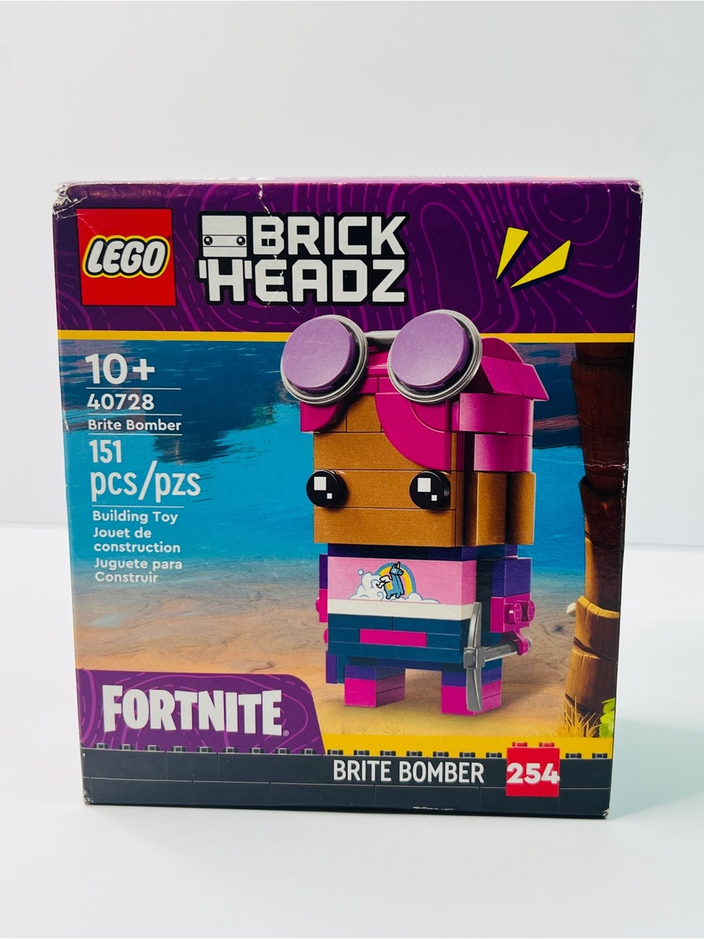 Lego Fortnite Brick Headz Brite Bomber #40728 151 pieces Damaged Box But Sealed